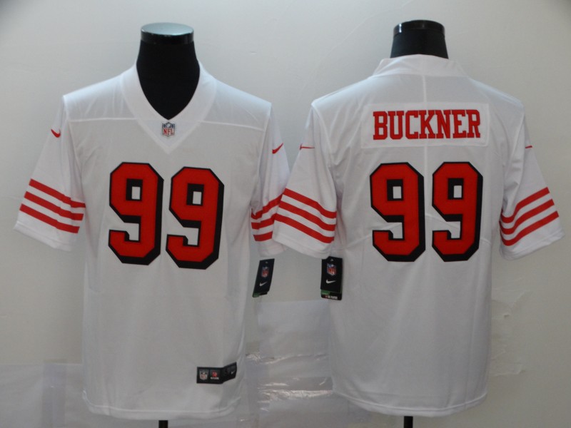 Men's San Francisco 49ers DeForest Buckner #99 White Jersey